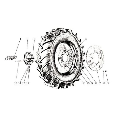 50-3107050 Disc rear dw8h42 narrow mtz umz wheel from Motor-Agro Kharkiv Ukraine
