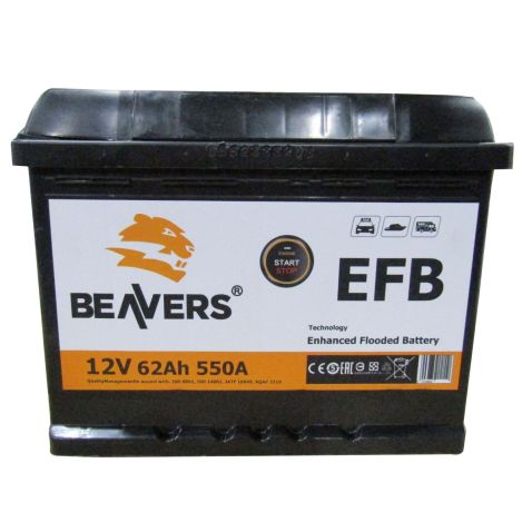 Аккумулятор залит EFB 550А (242х175х190, L2, 562 05)